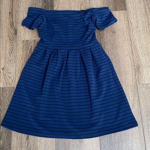 hutch (Anthropologie)navy&black striped dress